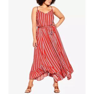 NWT CCX Sharkbite Hem Maxi Dress Sz XL/22